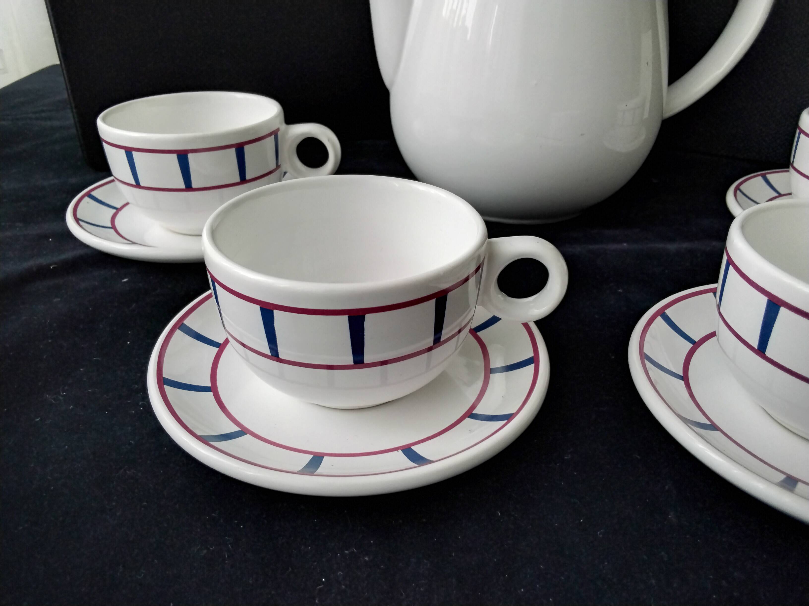 Part of a Basque porcelain coffee service