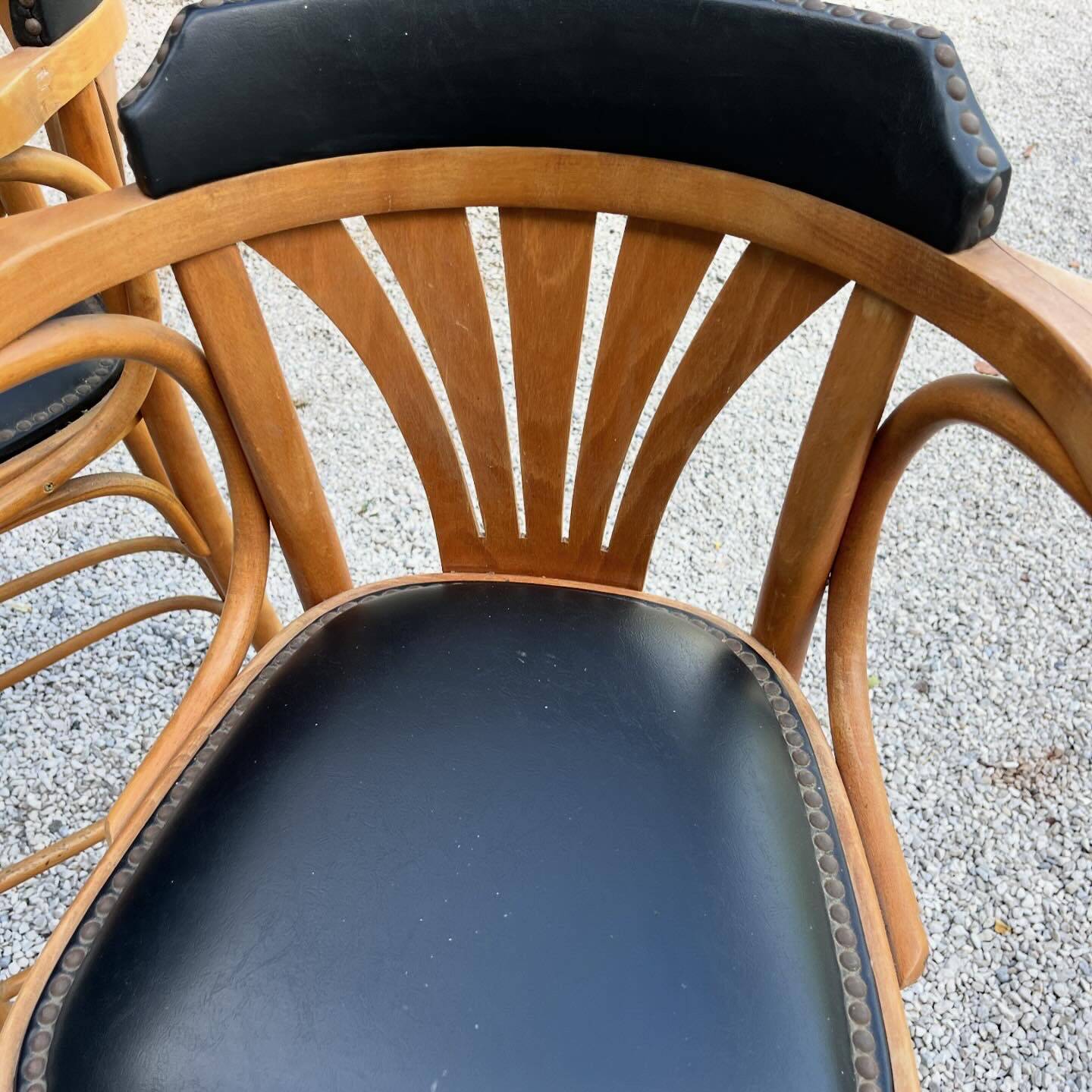 Pair of vintage bistro stools 1950/60 thonet style