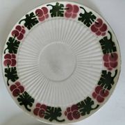 4 assiettes à dessert fruits d’été vintage