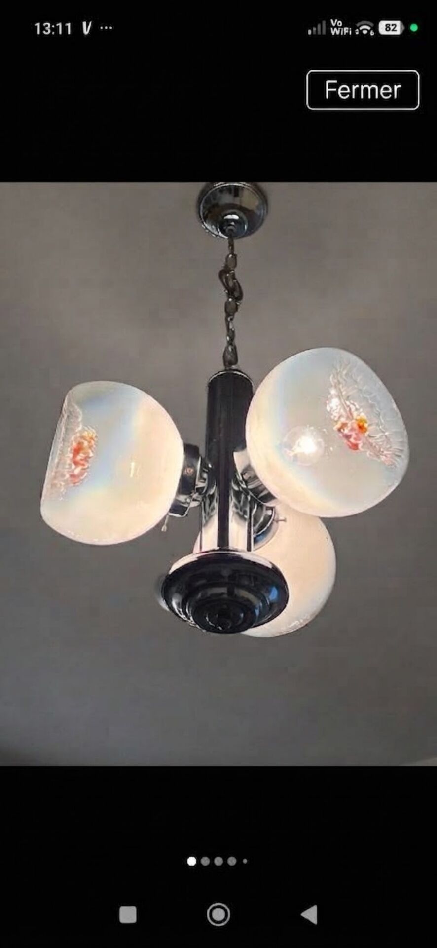 Lustre Mazzega Murano 1970/80