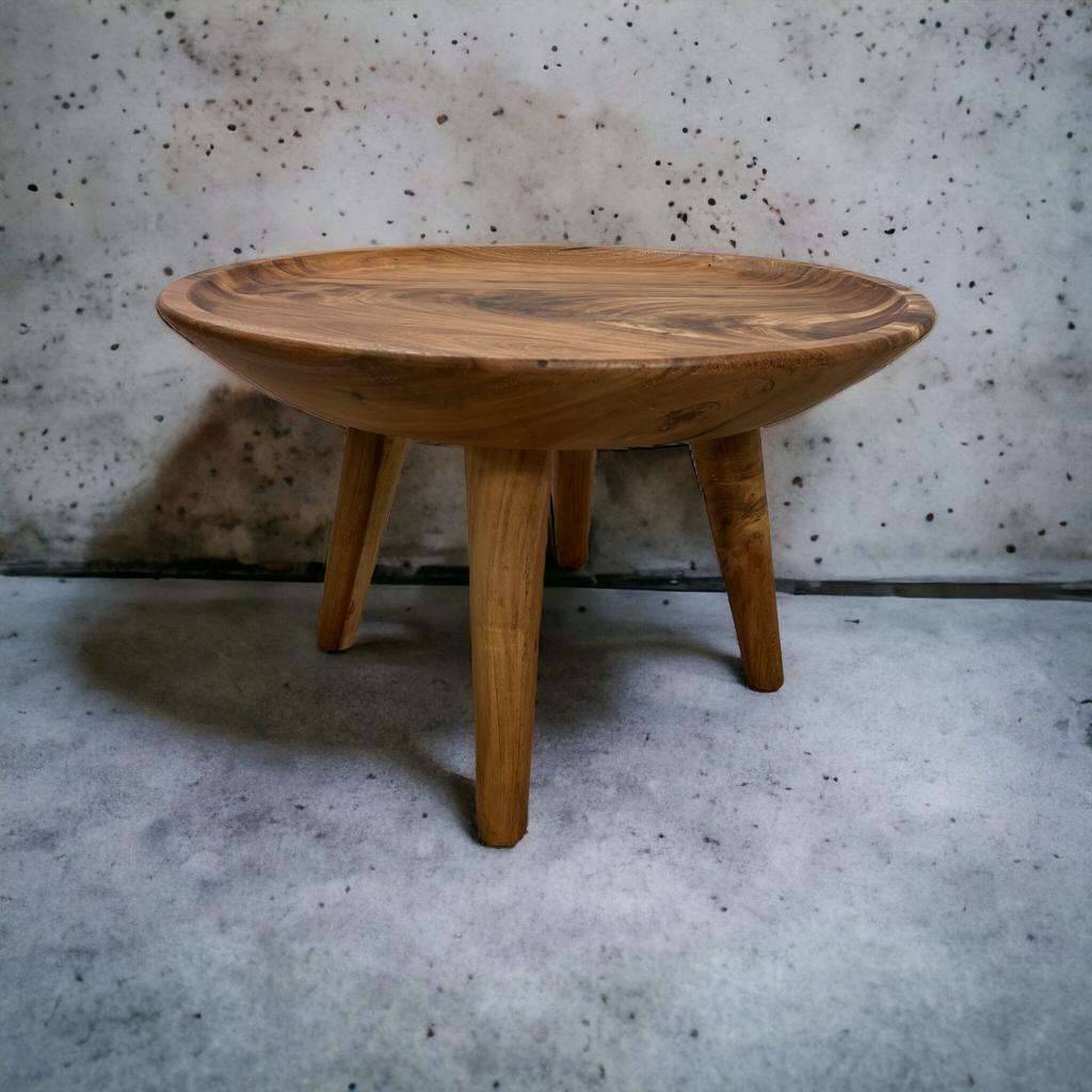 Table Mange-debout Centrale En Bois, Plateau épais Dekton, Modèle Bakou