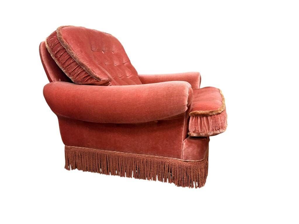 Fauteuil rose vintage