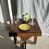 90s white and green ceramic carafe H17 D11