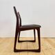 Chaise en teck rembourrée, années 1960