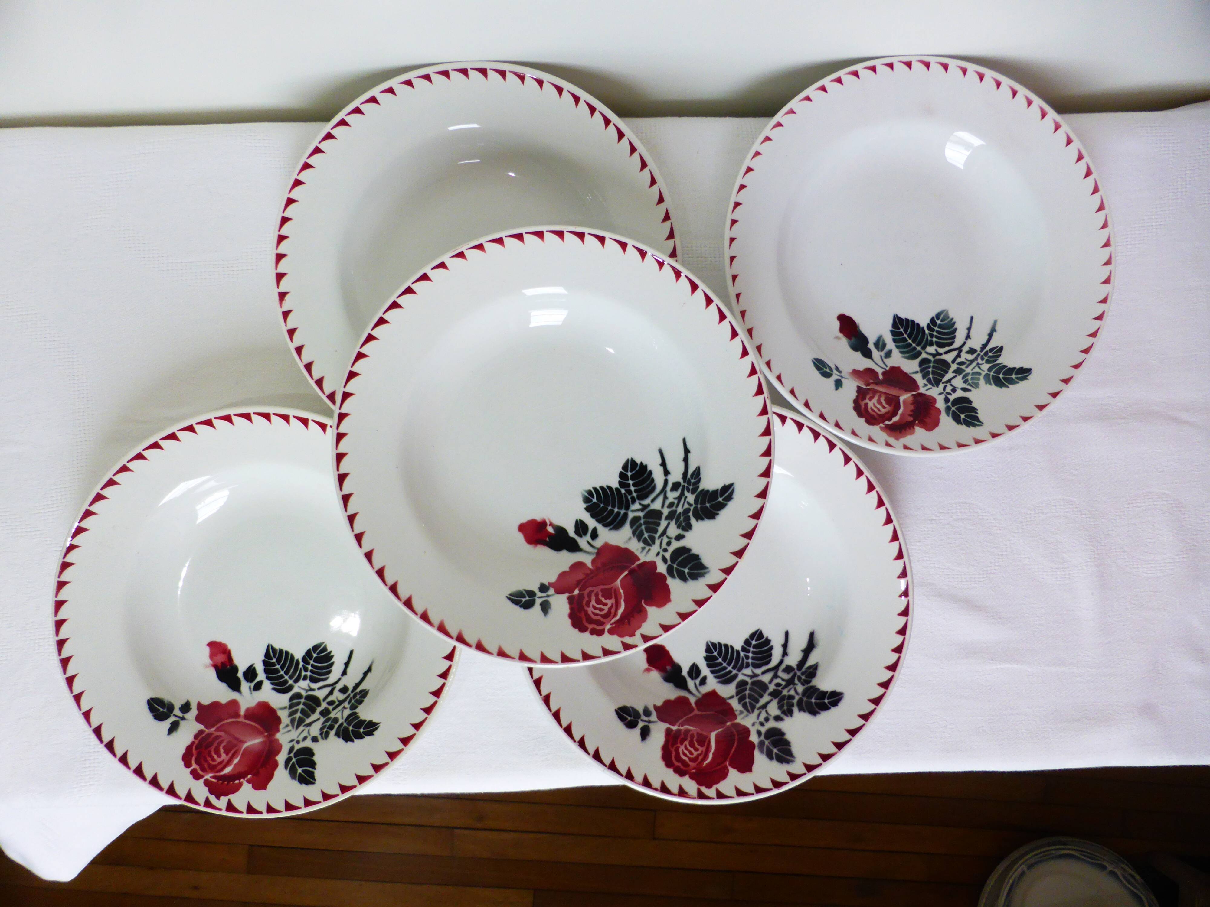 5 soup plates from St Amand Café Mars 210428