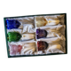 6 large coloured crystal goblets - Saint Louis Bac style