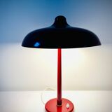 VEB Leuchtenbau - Lutz Rudolph - Glossy Red mushroom Desk lamp