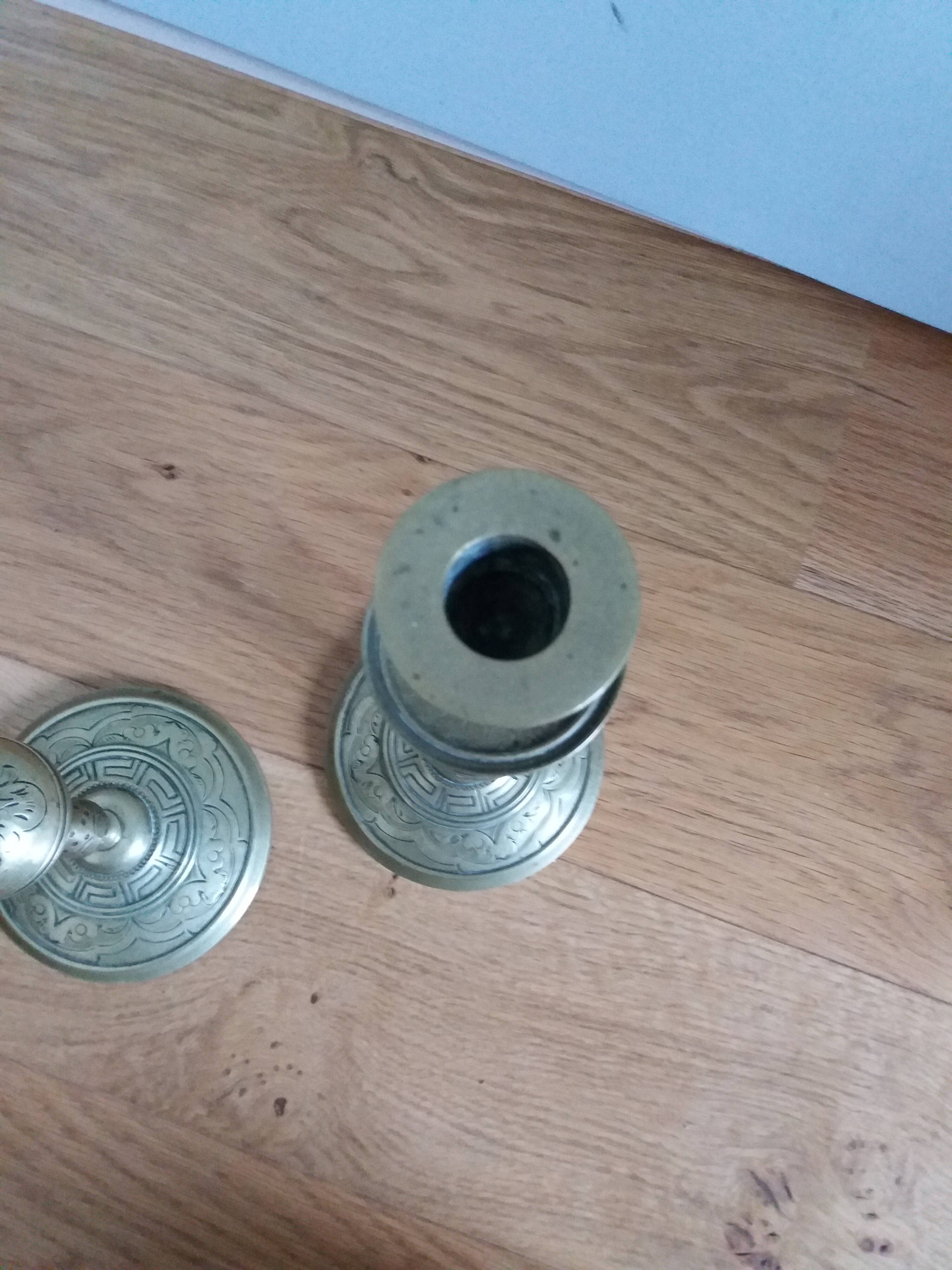 Brass candlesticks