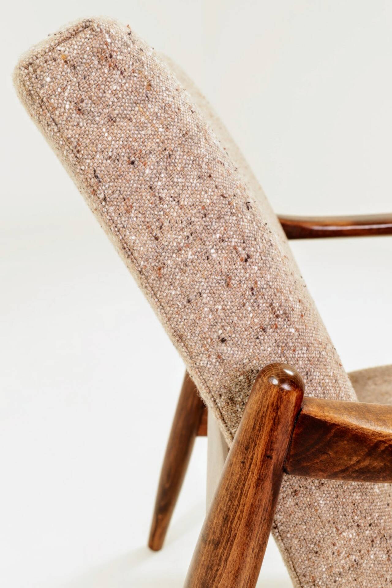 Vintage long chair marshmallow granola 1960 by E.Homa