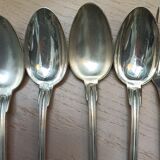 Silvered metal cutlery