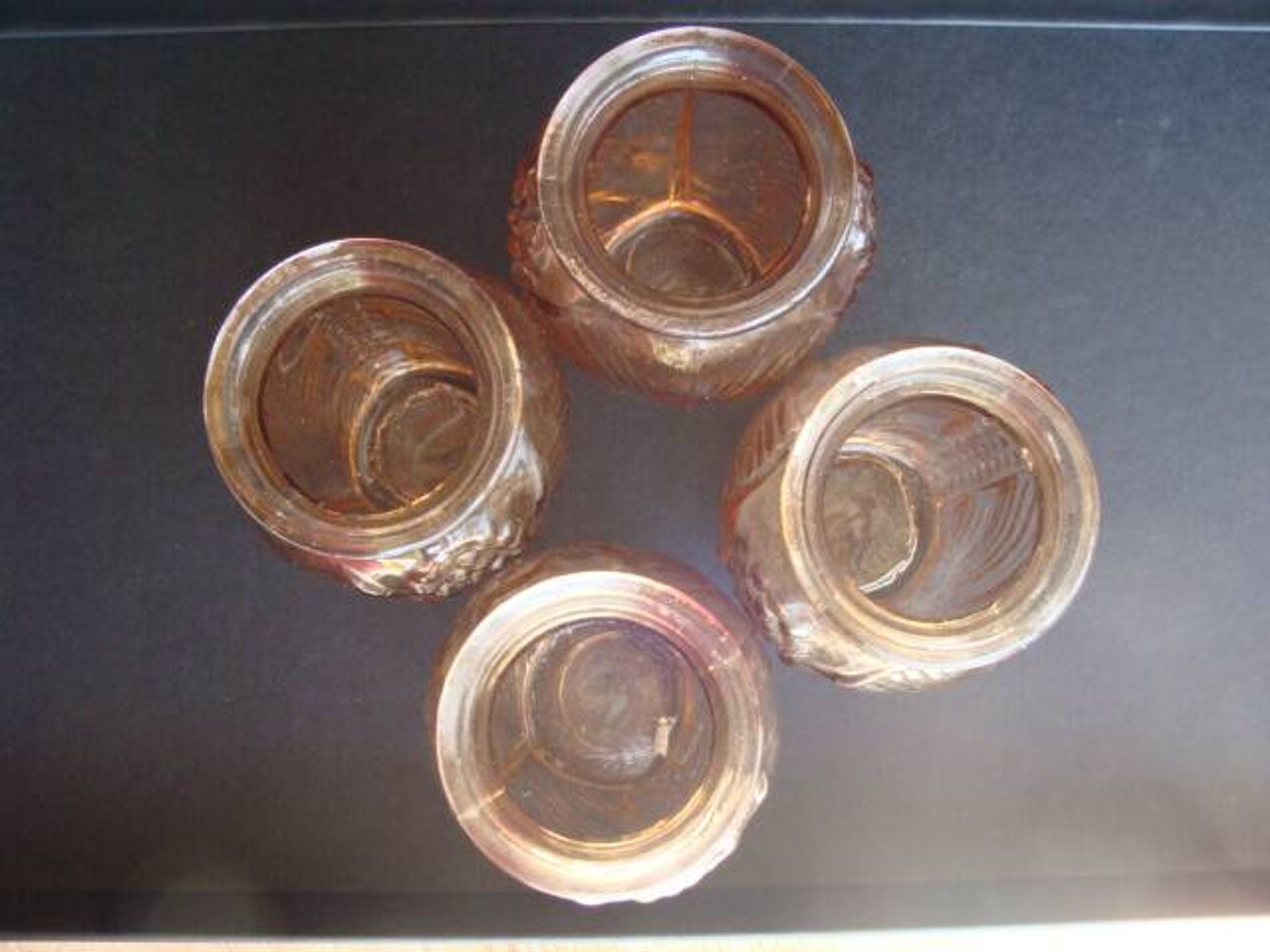 Art Deco vase in pink glass / 4