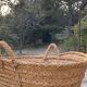 Moroccan basket vegetable fibers