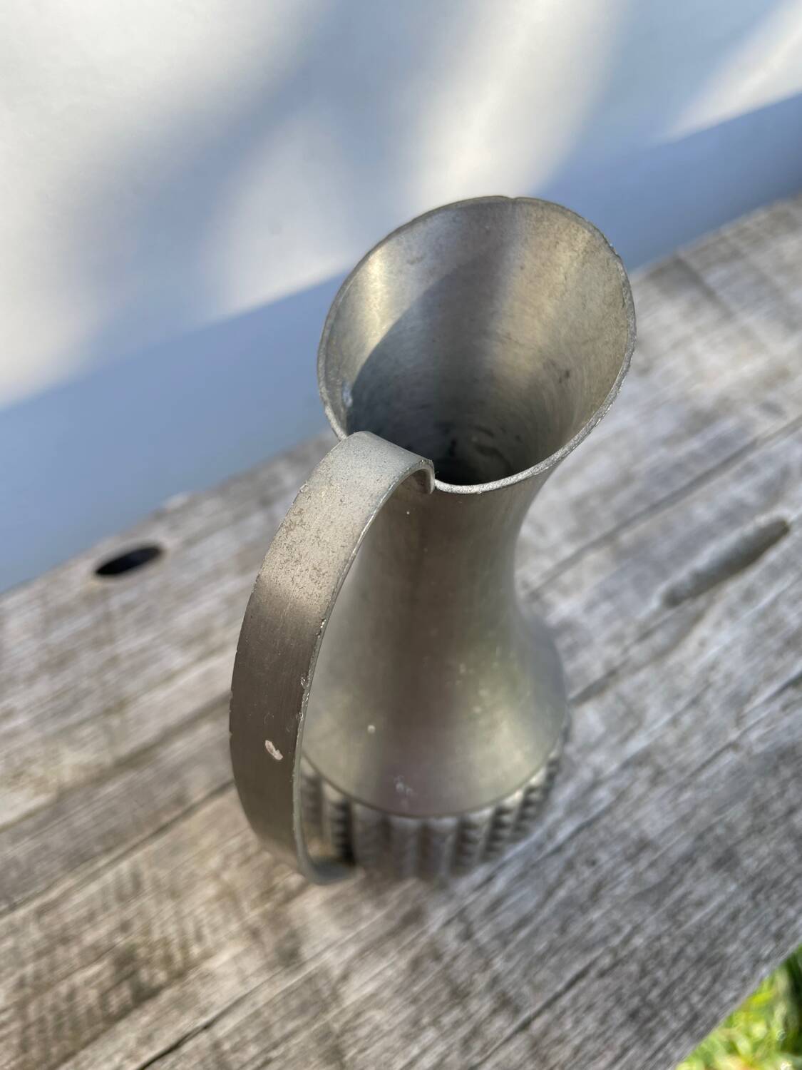 Small pewter vase signed Pewter Mastad Norway