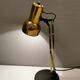 Gold coloured table lamp, Danish from Lyskaer Lighting (LB) 1980s, with black "base"