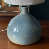 Vintage table lamp in blue ceramic