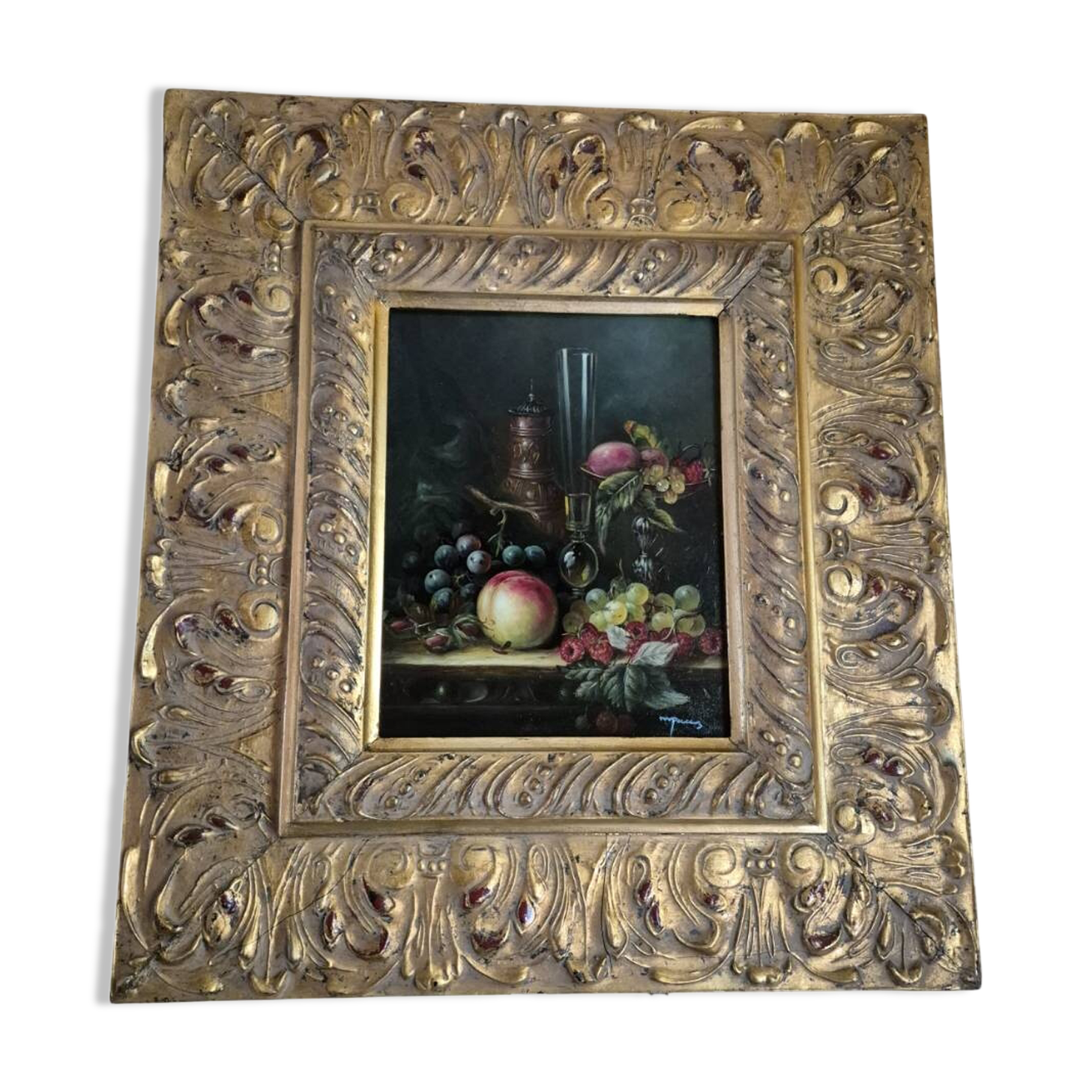 oil painting on panel still life