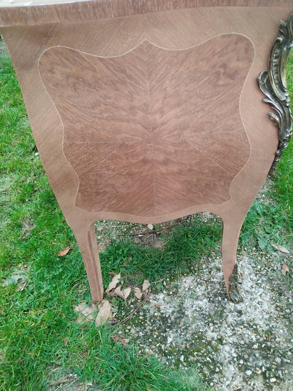 Louis XV style antique marquetry chest of drawers