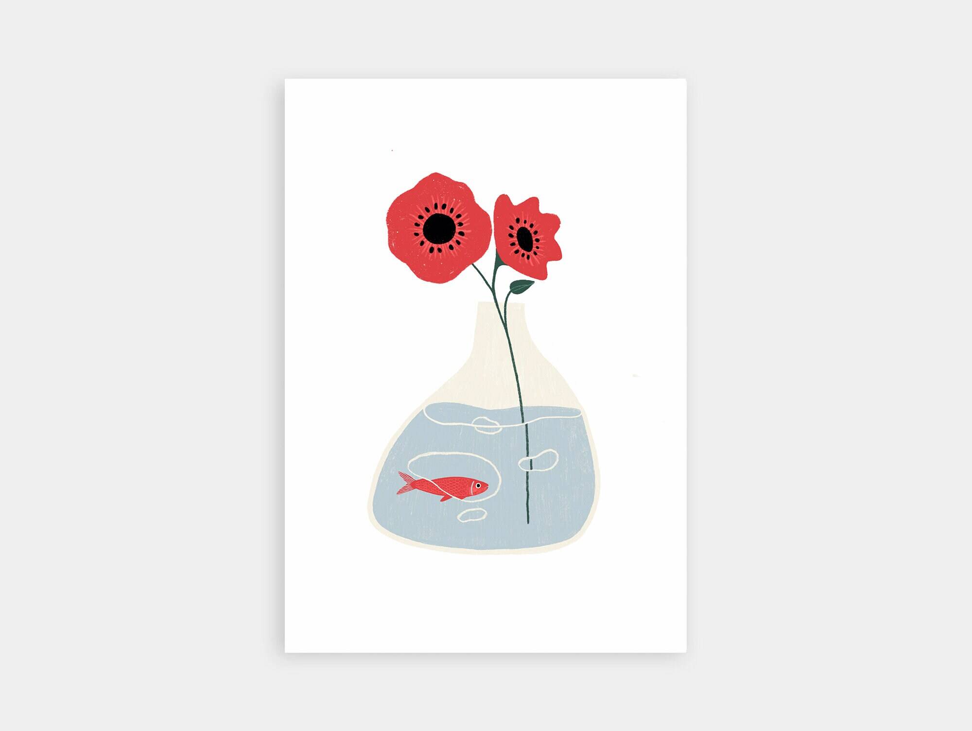 The poppy - a4 illustration