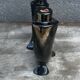 Vallauris Black Ceramic Candle Holder from the 50s