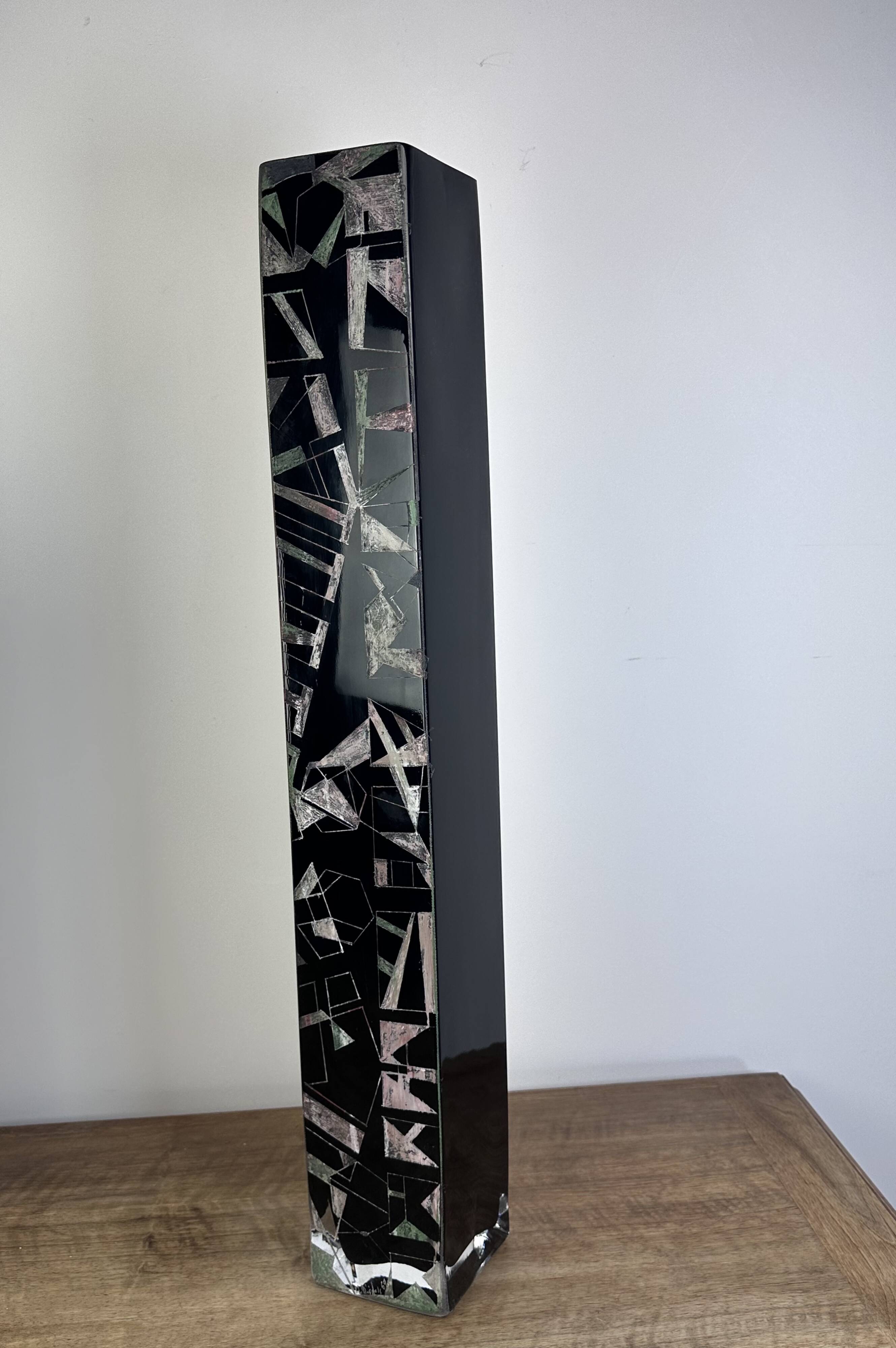 Anatole Riecke Cubist vase 1969 height 70cm