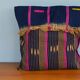 Housse de coussin en tissu baoulé rose