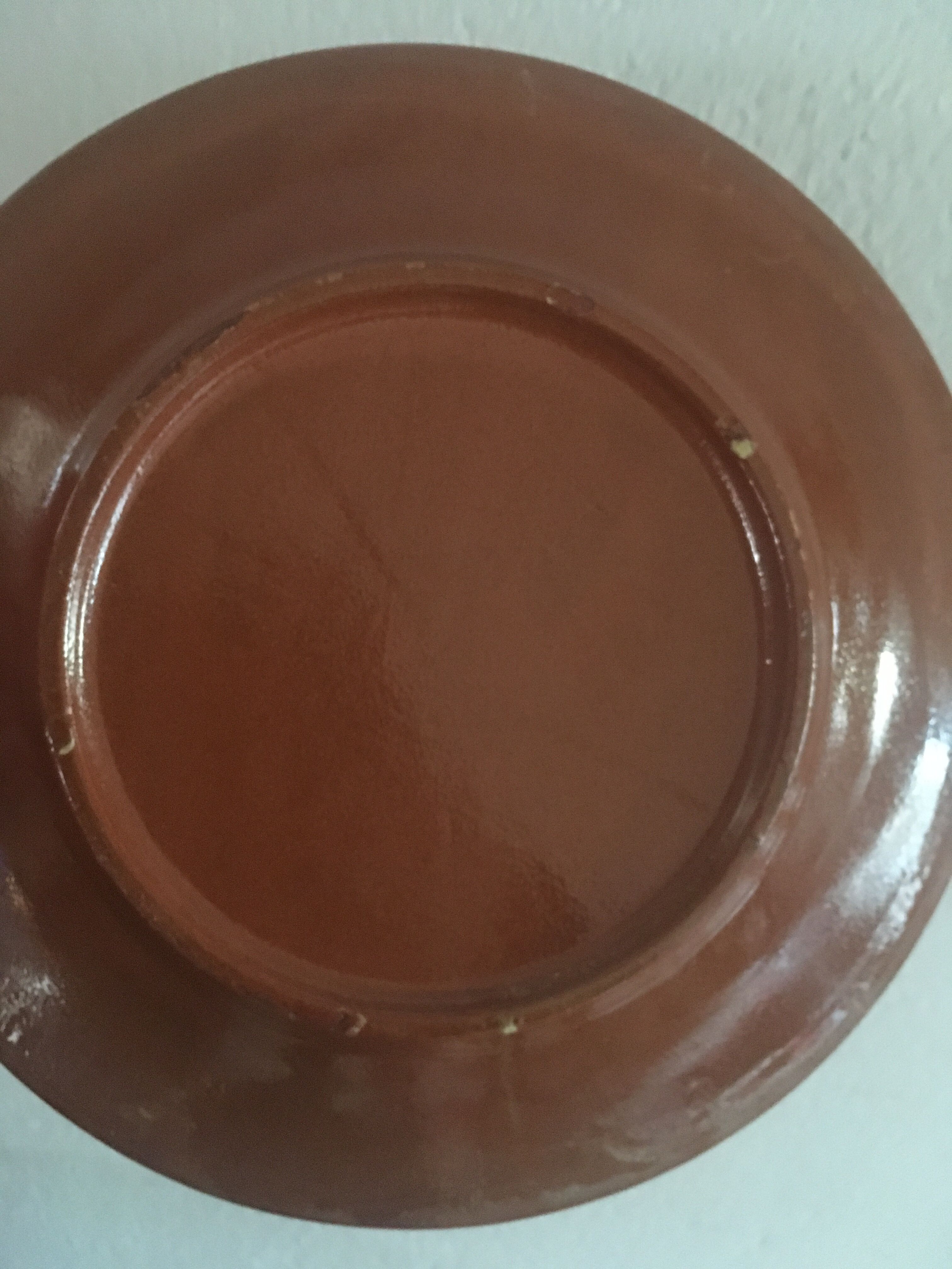 Flat plates terracotta 80s.