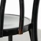 Set of 2 black vintage bistro chairs with an elegant design