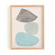 Abstract painting on paper - pebble illustration signed eawy