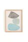 Abstract painting on paper - pebble illustration signed eawy