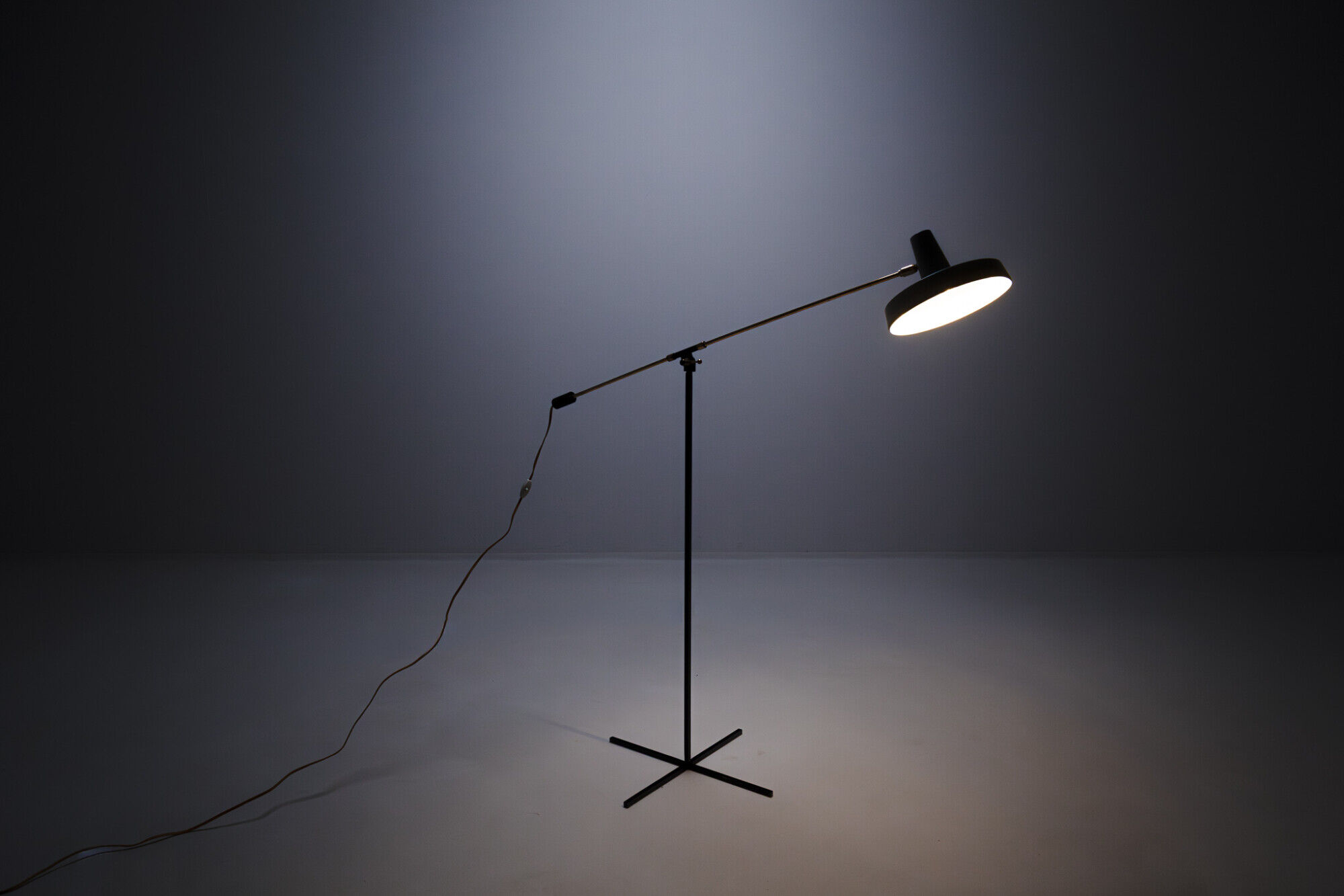Mid-century counterbalance floor lamp by Boulanger, Belgium, 1960s
