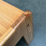 Vintage coffee table in Swedish pine by Yngve Ekström for Swedese, 1970s.