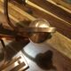 Pair of vintage copper appliques