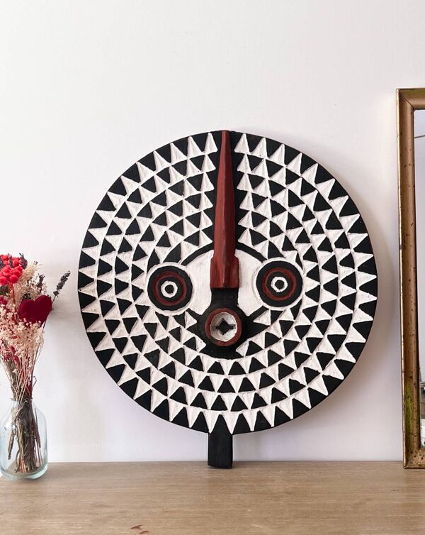 Masque soleil Bobo en bois (Burkina Faso)