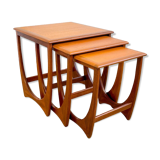 Teak trundle coffee table