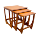 Teak trundle coffee table