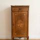 Small antique secretary in marquetry wood