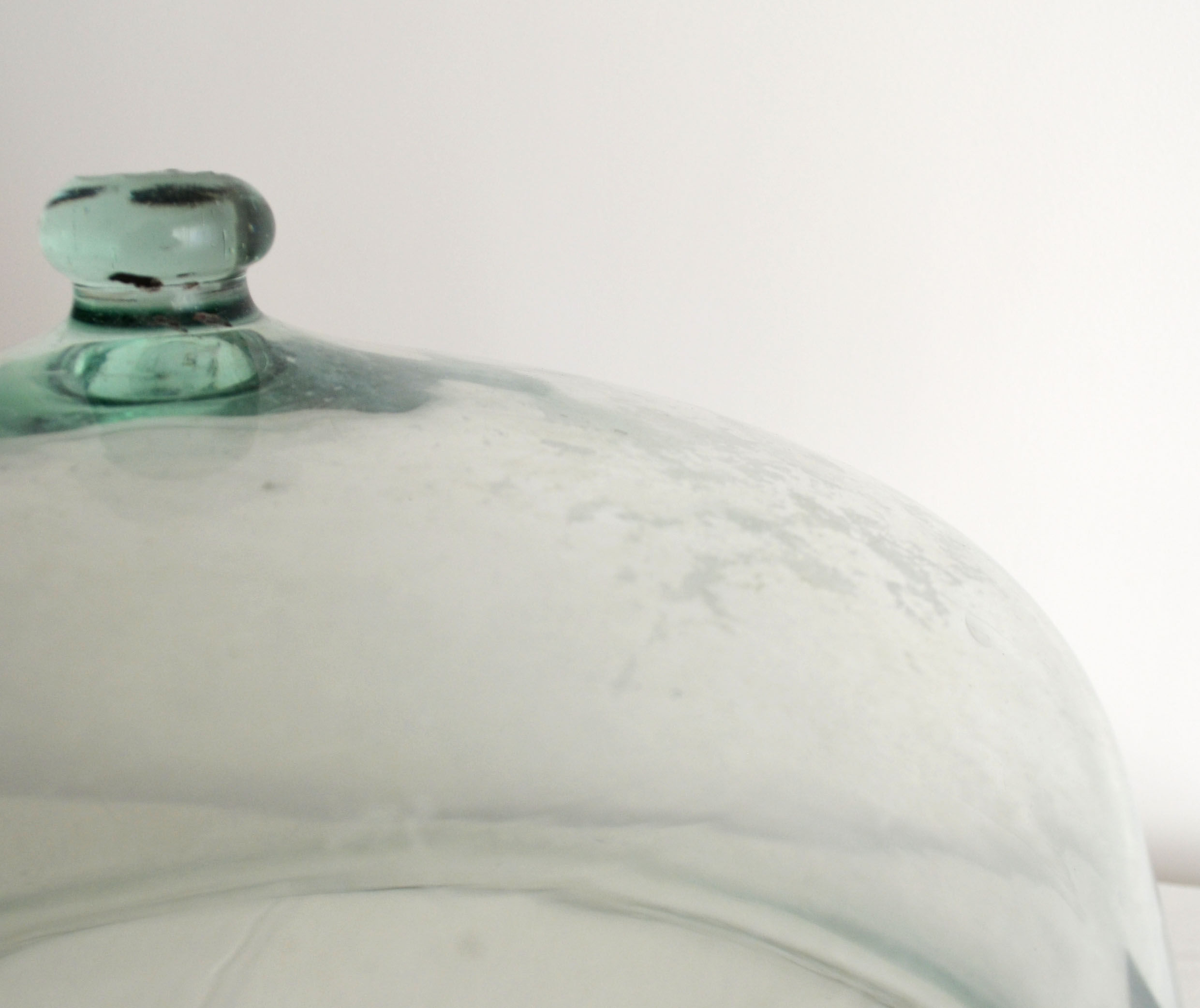 Cloche de jardin en verre soufflé