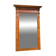 Antique large trumeau mirror in solid wood and bevelled glass.