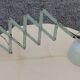 Adjustable metal accordion wall lamp from the 50s aluminum lampshade