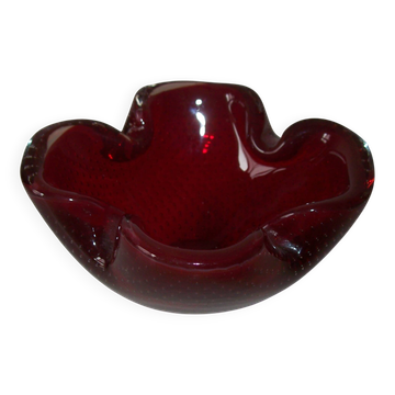 Murano glass bowl by Flavio Poli for Seguso
