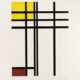 1970s Piet Mondrian Limited Edition Lithograph Numbered in Pencil.