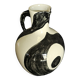 Black & white ceramic pitcher