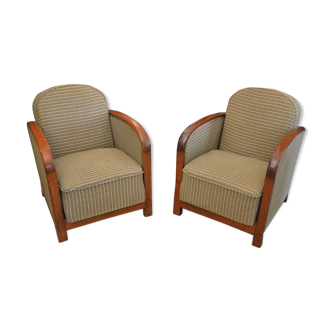 Pair of art deco system chairs, circa 1930