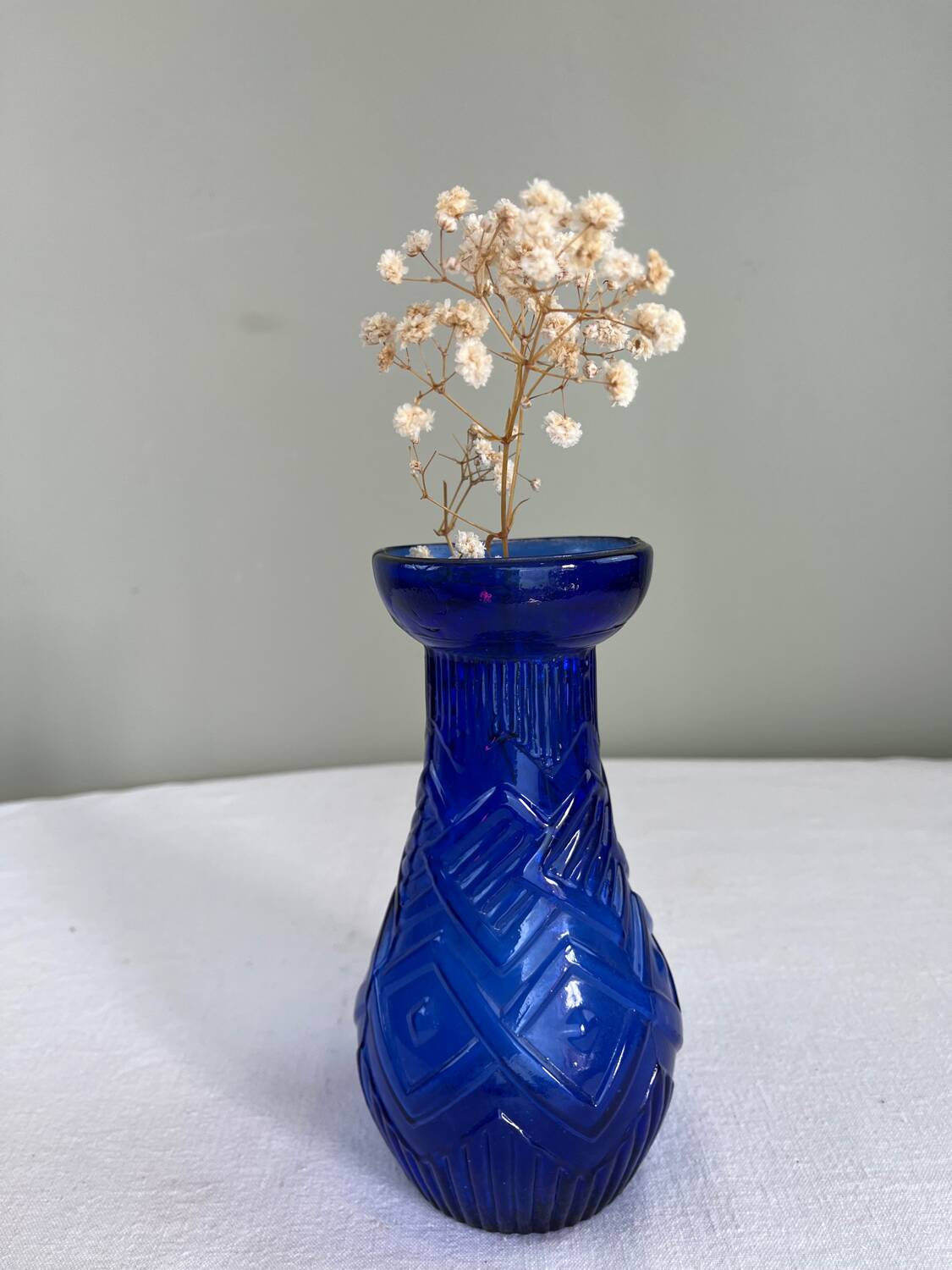 Cobalt blue Art Deco vase