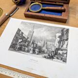 Seville, Spain, printed illustration from 1841.