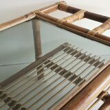 Coffee table, rattan magazines 1950