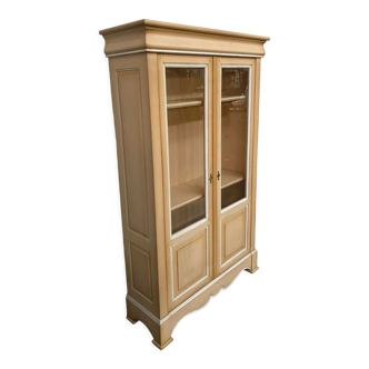 Patinated Louis-Philippe style showcase