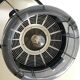 Fauteuil de coiffeur vintage avec casque transformé en lampe