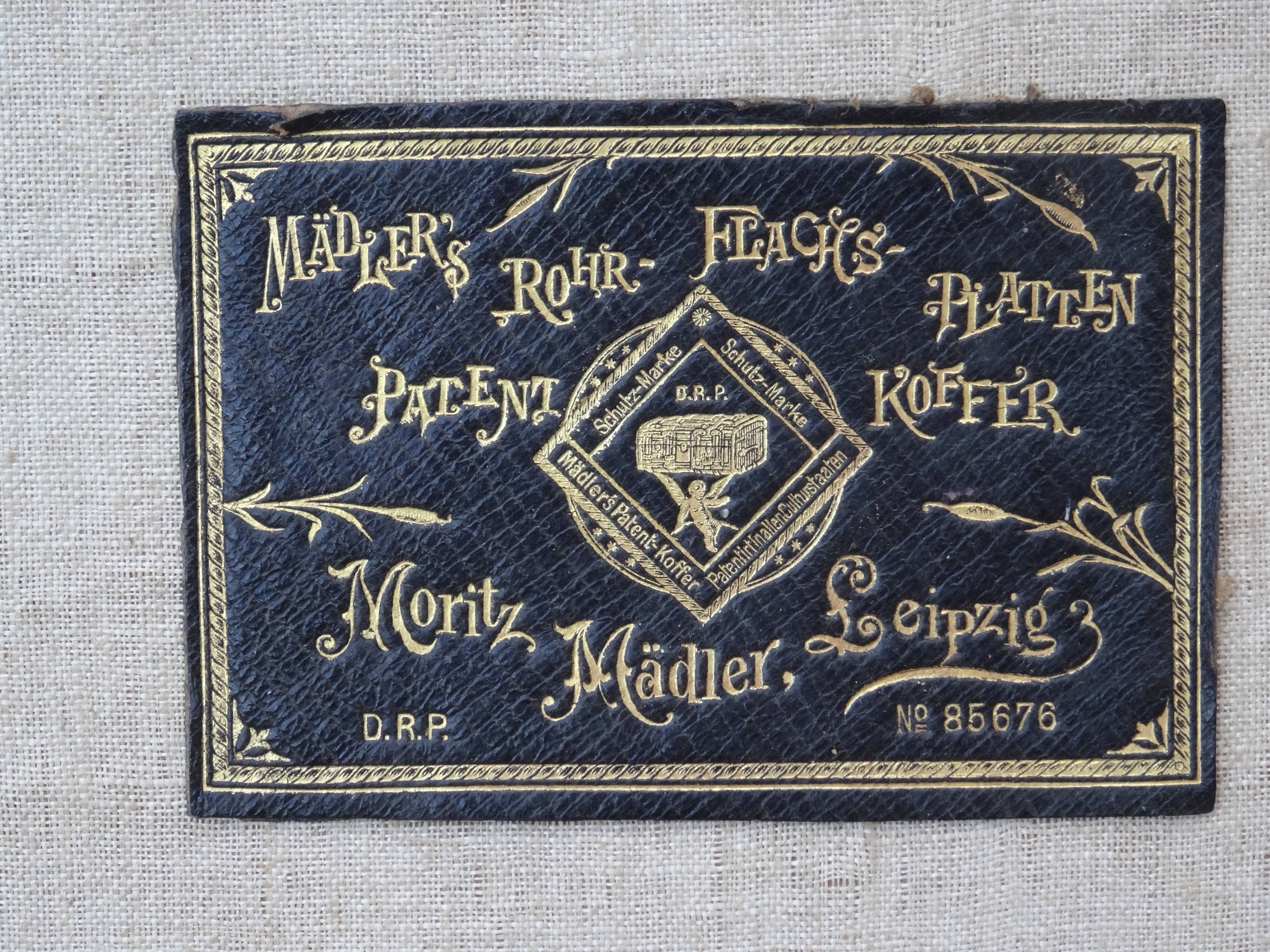 Malle - Early 19th Moritz Madler Early Travel Case