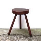 Wabi sabi wooden tripod stool, 1970s